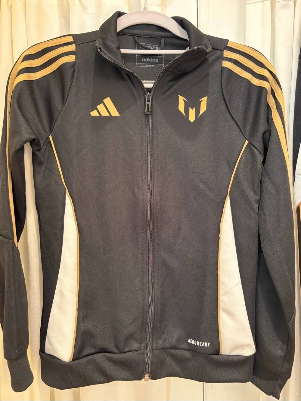adidas Black and Gold Athletic Track Jacket & Pants